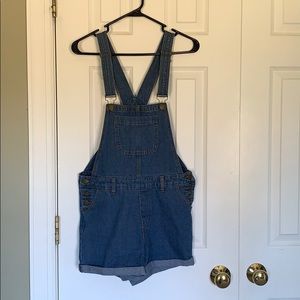 Boohoo denim overalls